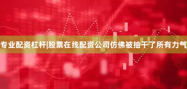 专业配资杠杆|股票在线配资公司仿佛被抽干了所有力气